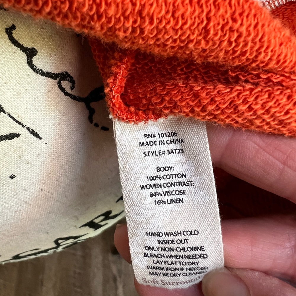 Soft Surroundings Nuance Orange Jacket with Tapestry Accent and Filigree Button - Picture 14 of 16